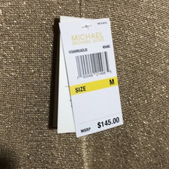 Michael Michael Kors Sparkle Knit Mesh Sleeve Top - Picture 6 of 10